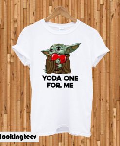 The Mandalorian Heart Love Baby Yoda One For Me T-shirt