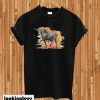 Unicorn On Fire Black Unicorn Big Classic T-shirt