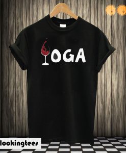 Yoga and Wine Lovers T-shirt