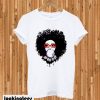 Afro Pop White Crew Neck T-shirt