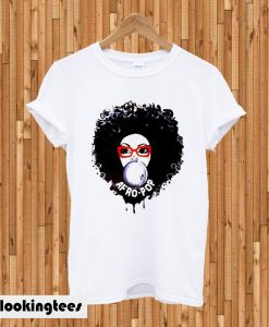 Afro Pop White Crew Neck T-shirt