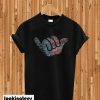 American Flag Loose Hand Sign T-shirt