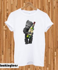 Baby Groot Hug Jameson Wine T-shirt