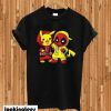 Baby Pikachu Pokemon and Deadpool New T-shirt