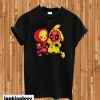 Baby Pikachu Pokemon and Deadpool T-shirt