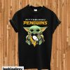 Baby Yoda Hug Pittsburgh Penguins T-shirt