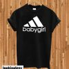 Babygirl adidas logo black T-shirt