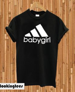 Babygirl adidas logo black T-shirt