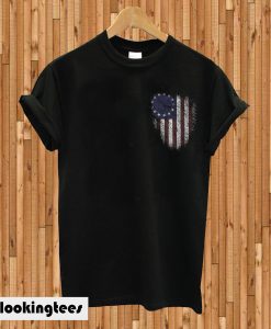 Betsy Ross Flag Black T-shirt