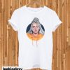 Billie Eilish With Orange Hoodie T-shirt