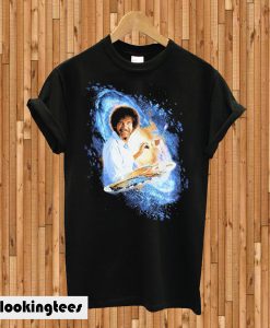 Bob Ross Galaxy Painting Graphic T-shirt