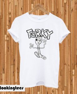 Disney Pixar Toy Story 4 Doodle Fork White T-shirt