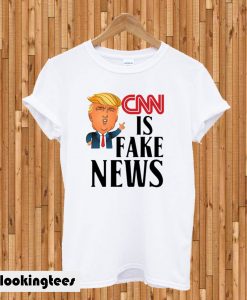 Donald Trump CNN Is Fake News Funny T-shirt