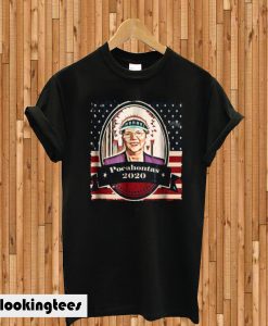 Elizabeth Warren Pocahontas 2020 Black T-shirt