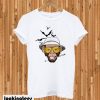 Hip Monkey Head Design Slim Fit T-shirt