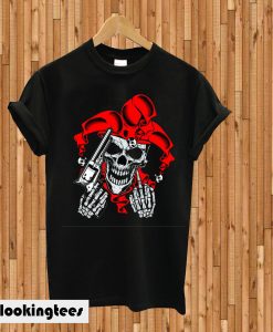 Joker Skull With Gun T-shirt