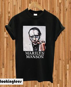 Marilyn Manson Makeup Photo T-shirt