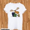 Moose drinking beer T-shirt