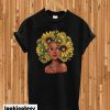 Natural sunflower hair T-shirt