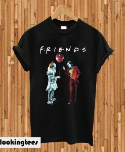 Pennywise with joker friends tv show T-shirt