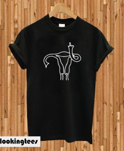 Pro Choice Middle Finger Uterus T-shirt