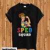 SPED Squad Autism Awareness Month Puzzles Ribbon Teacher Kid T-shirt