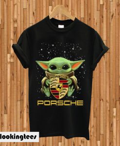 Star Wars Baby Yoda hug Porsche T-shirt