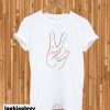 Timothee Chalamet Peace Sign T-shirt