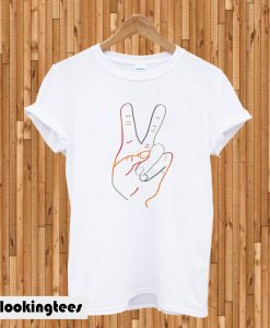 Timothee Chalamet Peace Sign T-shirt