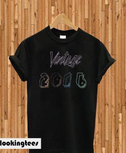 Vintage 2016 Birthday T-shirt