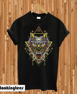 Wolf Head Geometric T-shirt