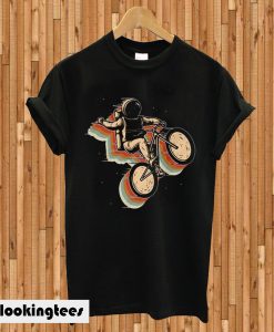 cycling in space T-shirt