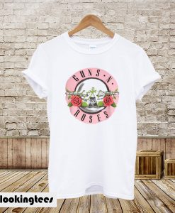 Guns N Roses Logo Pink T-Shirt