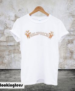 California Poppy White T-Shirt