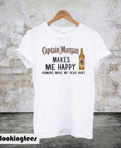 Captain Morgan Makes Me Happy T-Shirt