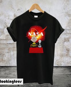 Snoopy and Charlie Brown Black Hole NASA T-Shirt