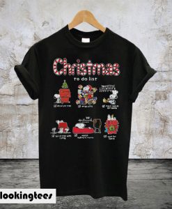 Snoopy Christmas To Do List Hallmark Channel T-Shirt