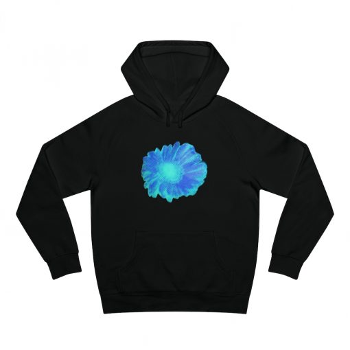 Drake Blue Flower Hoodie thd