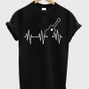 Acoustic Guitar Heartbeat t shirt NF