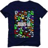 Among Us Collage Pattern T-Shirt NF