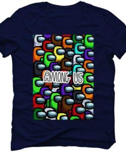 Among Us Collage Pattern T-Shirt NF