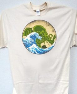 CTHULHU Japanese Block Art T-Shirt NF