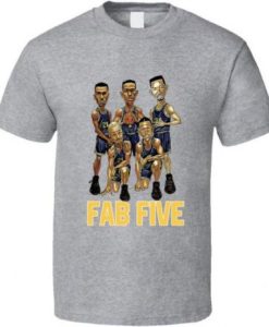 Fab Five University Of Michigan Basketball Sports Fan T Shirt NF