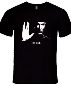 Mr Spock Leonard Nimoy he did Billboard Tribute T Shirt NF