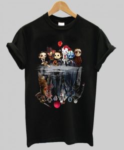 Horror Movie Characters Water Mirror Reflection T-Shirt NF