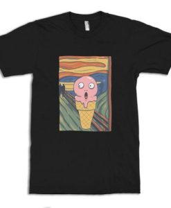 Ice Cream Funny Scream Edvard Munch T-Shirt NF