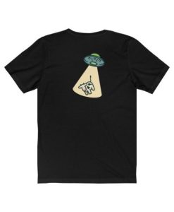 UFO Cow Abduction New Mexico t shirt back NF