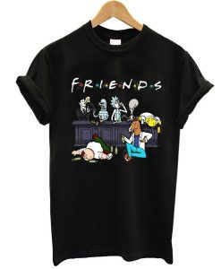 Drunk Friends Homer Simpson Bender Rick And Morty Peter Griffin Sterling Archer t shirt NF