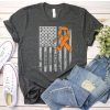 Multiple Sclerosis Awareness Flag t shirt NF