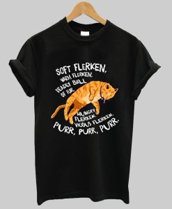 Soft Flerken Lyrics Funny Cat Floating in Space T-Shirt NF